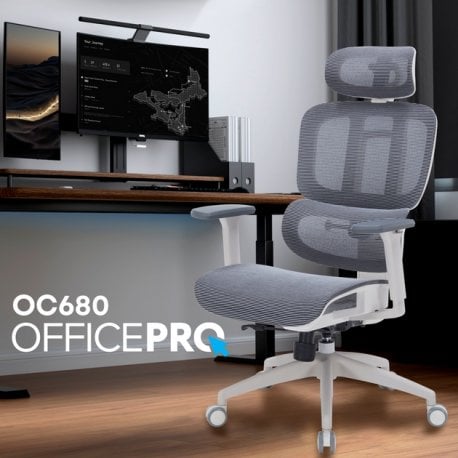 Офисное кресло OfficePro Skyline White/Dark Gray (OC680-W-DG-DG)