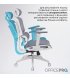 Офісне крісло OfficePro Skyline White/Dark Gray (OC680-W-DG-DG)