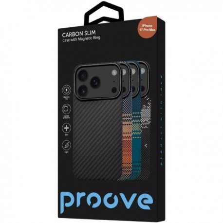Чохол Proove Carbon Slim MagSafe для IPhone 17 Pro Max Nightfall (PCCSIP17PM51)