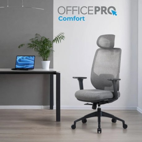 Офісне крісло OfficePro Comfort Gray (OC524G)