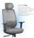Офісне крісло OfficePro Comfort Gray (OC524G)