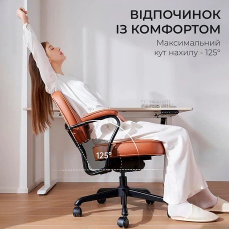 Офисное кресло Sihoo L3 PVC Brown (L3D-M101)