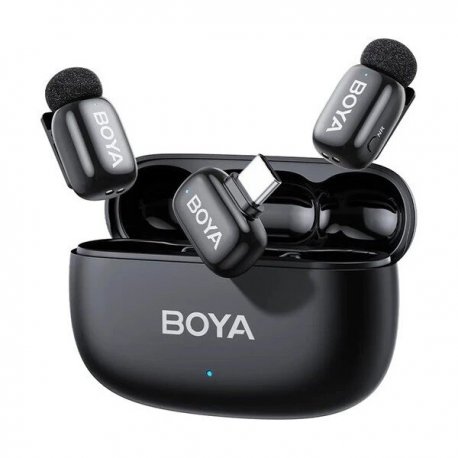 Бездротовий петличний мікрофон Boya mini 2-02 Type-C Black (mini 2-02)