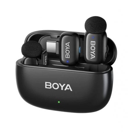 Бездротовий петличний мікрофон Boya mini 2-02 Type-C Black (mini 2-02)