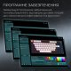 Бездротова клавіатура GamePro Asgard Valhalla QLAB Sakura Switch Bluetooth/2.4G/USB Black (MK160-B-QS-PRO)