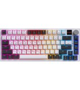 Бездротова клавіатура GamePro Asgard Valhalla Pro QLAB Sakura Switch Bluetooth/2.4G/USB With Display White (MK160-W-D-QS-PRO)
