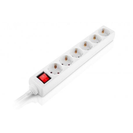 Сетевой фильтр REAL-EL RS-6 Protect M 3м White (EL122300033)