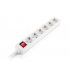 Сетевой фильтр REAL-EL RS-6 Protect M 3м White (EL122300033)