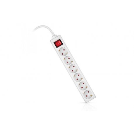 Сетевой фильтр REAL-EL RS-6 Protect M 3м White (EL122300033)