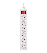Мережевий фільтр REAL-EL RS-6 Protect M 3м White (EL122300033)