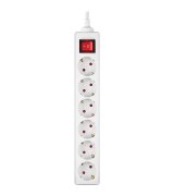 Сетевой фильтр REAL-EL RS-6 Protect M 3м White (EL122300033)