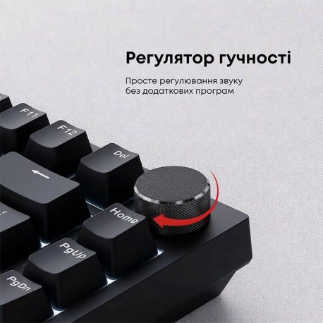 Клавіатура Ajazz AK820 Red Switch USB-C Black (AK820-R-B)
