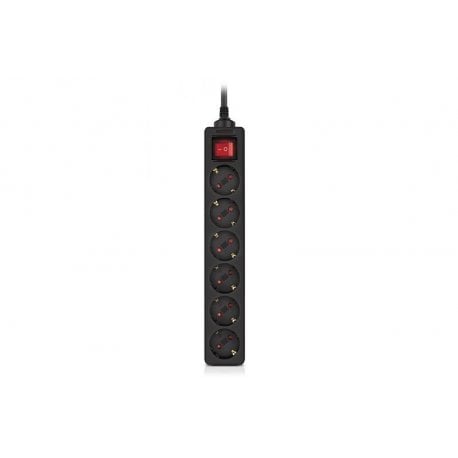 Сетевой фильтр REAL-EL RS-6 Protect M 3м Black (EL122300034)