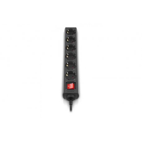 Сетевой фильтр REAL-EL RS-6 Protect M 3м Black (EL122300034)