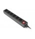 Сетевой фильтр REAL-EL RS-6 Protect M 3м Black (EL122300034)