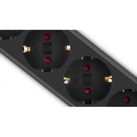 Сетевой фильтр REAL-EL RS-6 Protect M 3м Black (EL122300034)