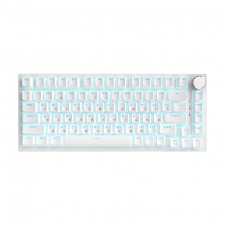 КлавиатураAjazz AK820 Red Switch White USB-C (AK820-R-W)