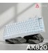 КлавиатураAjazz AK820 Red Switch White USB-C (AK820-R-W)