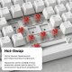 КлавиатураAjazz AK820 Red Switch White USB-C (AK820-R-W)