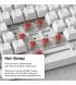 КлавиатураAjazz AK820 Red Switch White USB-C (AK820-R-W)
