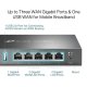 Маршрутизатор TP-LINK Omada ER605 1000M 5P VPN Black (ER605)