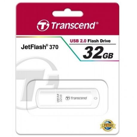 Флеш накопитель USB Transcend JetFlash 370 32GB White (TS32GJF370)