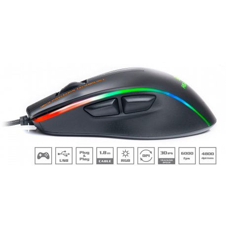 Мышь REAL-EL RM-747 Black (EL123200028)