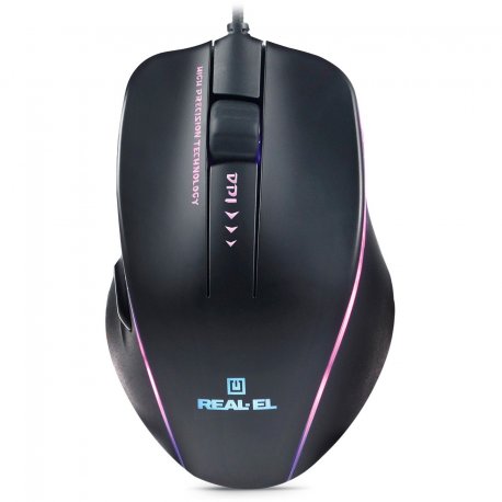 Мышь REAL-EL RM-747 Black (EL123200028)