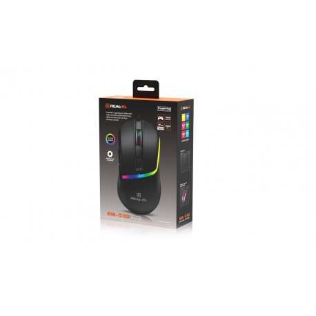 Мышь REAL-EL RM-530 Black (EL123200053)