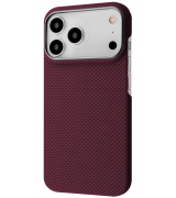 Чехол Proove Carbon Slim MagSafe для IPhone 17 Pro Cherry Red (PCCSIP18P034)