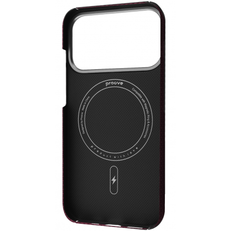 Чохол Proove Carbon Slim MagSafe для IPhone 17 Pro Max Cherry Red (PCCSIP18P034)