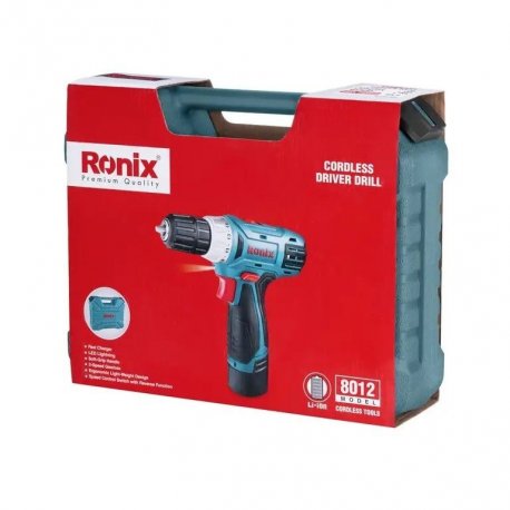 Шуруповерт аккумуляторный Ronix 12В Green (8012)