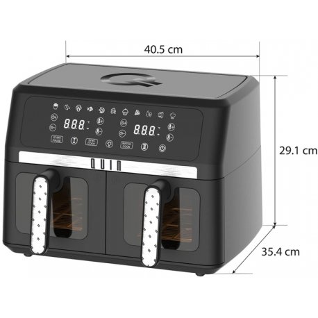 Мультипечь Quin Air Fryer Dual Zone 9л (YJ-1102AV)