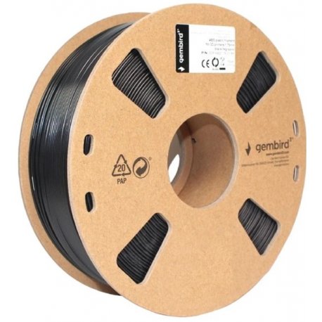 Пластик для 3D-принтера Gembird 3DP-ABS1.75-01-BK Black