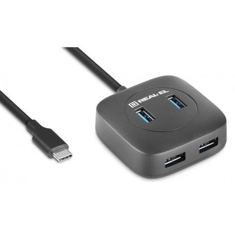 USB-хаб REAL-EL CQ-407 (EL123110011)