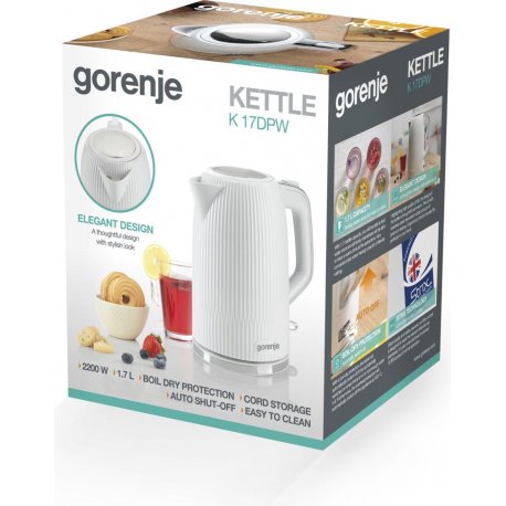 Электрочайник Gorenje White (K17DPW)