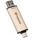 Флеш накопитель USB Transcend JetFlash 930 128GB Gold-Black USB 3.2/Type-C (TS128GJF930C)