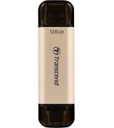 Флеш накопитель USB Transcend JetFlash 930 128GB Gold-Black USB 3.2/Type-C (TS128GJF930C)