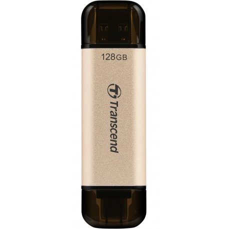 Флеш накопитель USB Transcend JetFlash 930 128GB Gold-Black USB 3.2/Type-C (TS128GJF930C)