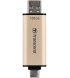 Флеш накопитель USB Transcend JetFlash 930 128GB Gold-Black USB 3.2/Type-C (TS128GJF930C)