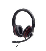 Наушники Gembird 3.5 Jack 1x4-pin Black/Red (MHS-03-BKRD)