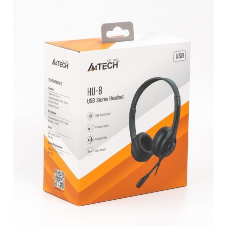 Гартнітура A4Tech Black (HU-8 Black)