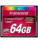 Карта памяти Transcend CompactFlash 64GB 800x (TS64GCF800)