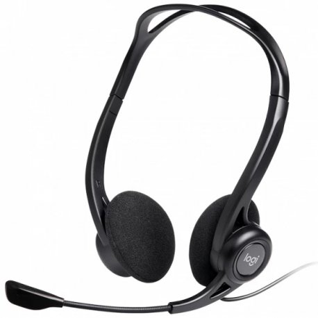 Наушники Logitech PC960 Corded Stereo Headset USB Black (L981-000100)
