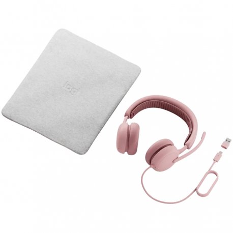 Наушники Logitech Zone Wired 2 Headset Rose (L981-001616)