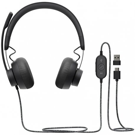 Гарнитура Logitech Zone Wired UC Graphite (L981-000875)