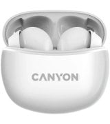 Бездротові навушники Canyon TWS-5 Bluetooth White (CNS-TWS5W)