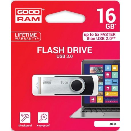 Флеш накопитель Goodram UTS3 16GB USB 3.0 Black (UTS3-0160K0R11)