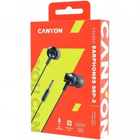 Навушники Canyon SEP-3 Red (CNE-CEP3R)