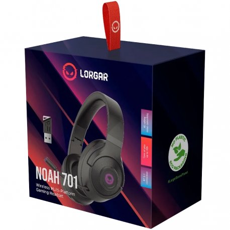 Бездротові навушники Lorgar Noah 701 Black (LRG-GHS701)